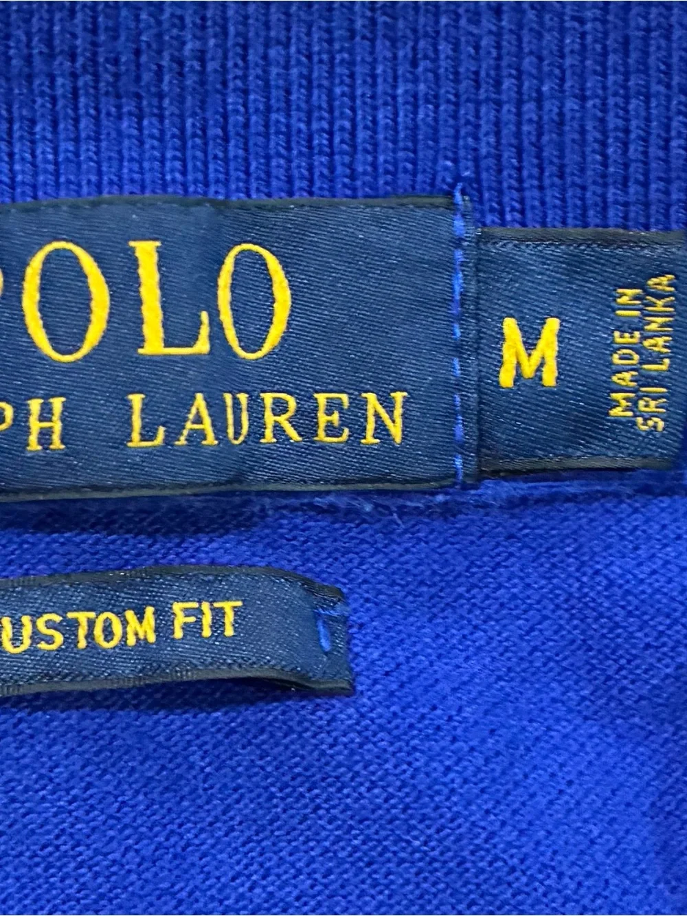 Ralph Lauren Long-Sleeve Polo Shirt in Royal Blue with Green Logo